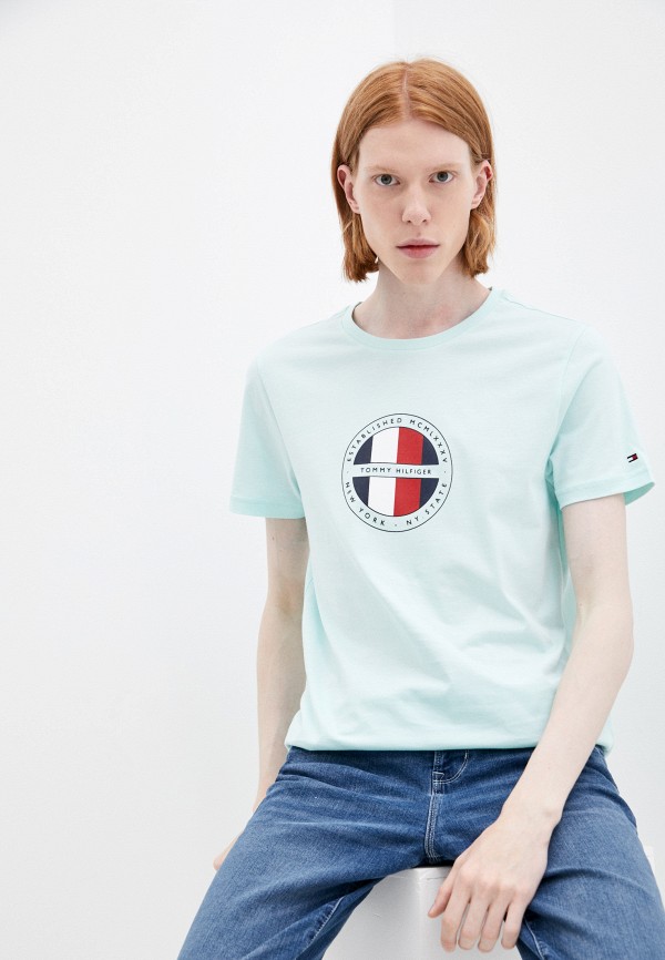 

Футболка Tommy Hilfiger, Бирюзовый