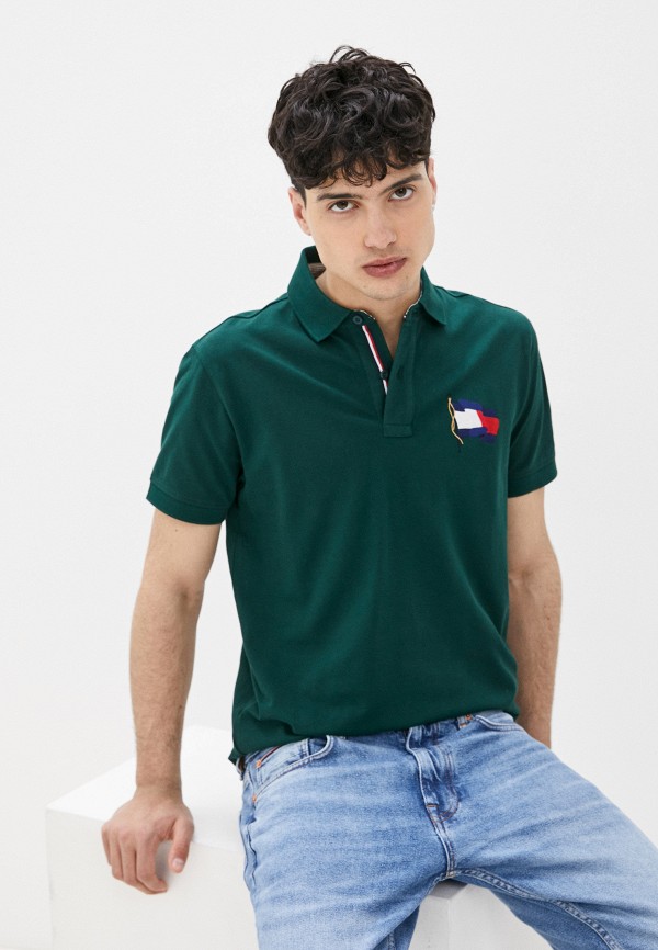 

Поло Tommy Hilfiger, Зеленый