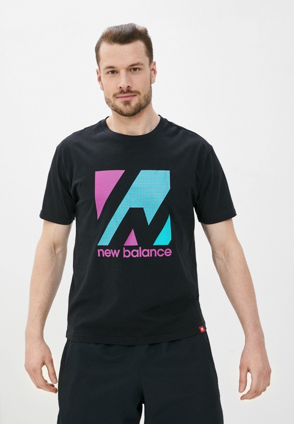 

Футболка New Balance, Черный, Essentials Terrain