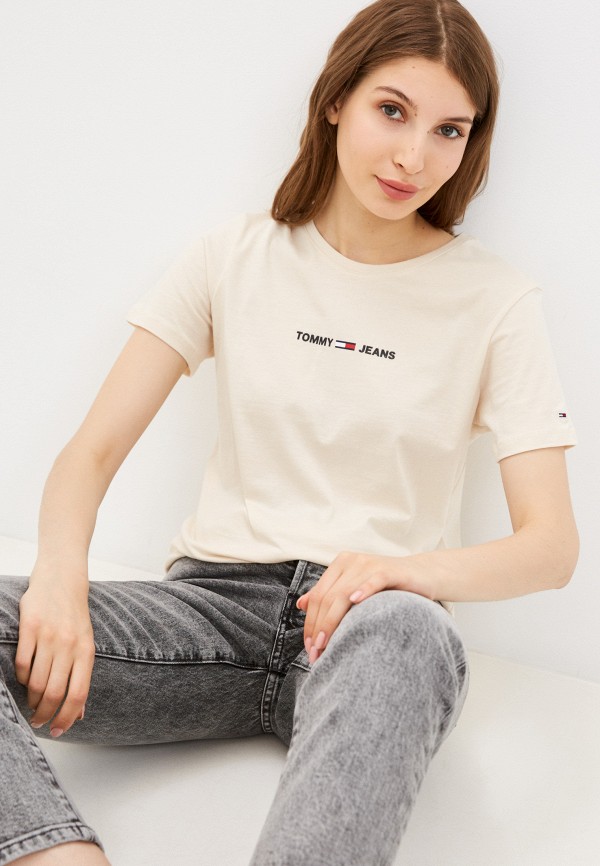 

Футболка Tommy Jeans, Бежевый