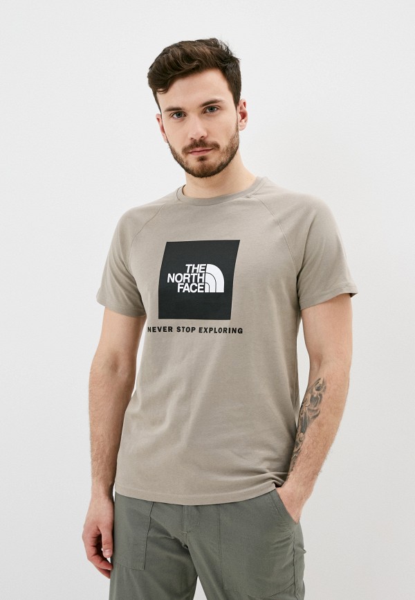 

Футболка The North Face, Бежевый, M S/S RAG RED BOX TEE