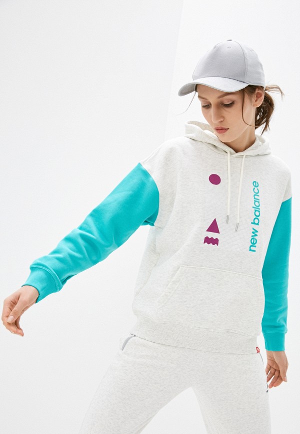 

Худи New Balance, Серый, ESSENTIALS TERRAIN HOODIE