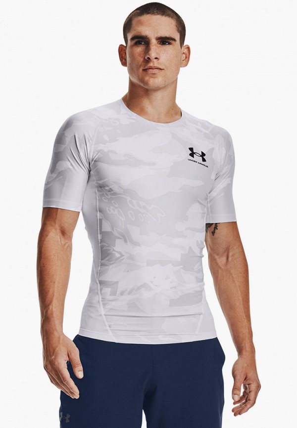 

Футболка компрессионная Under Armour, Белый, UA HG Isochill Comp Print SS