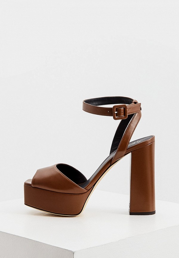 

Босоножки Giuseppe Zanotti, Коричневый, Giuseppe Zanotti RTLAAE588801