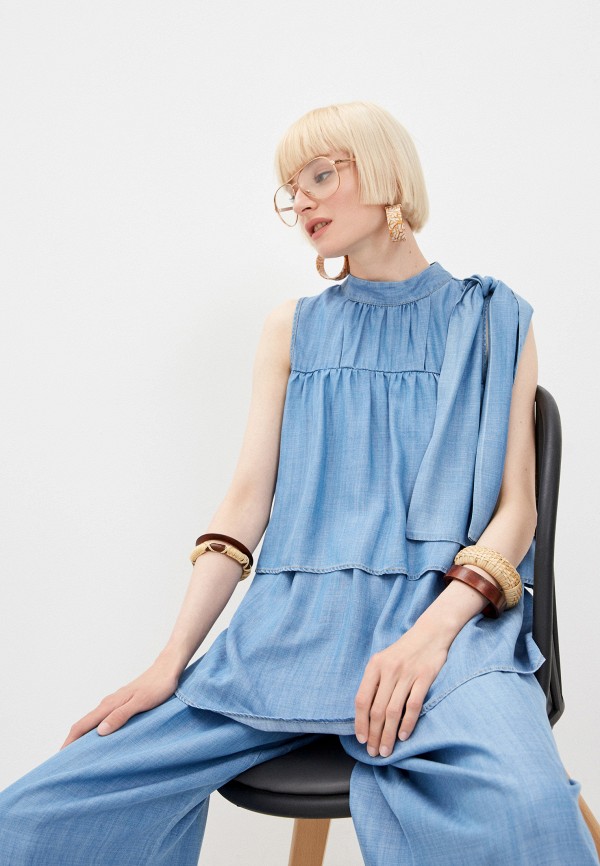 

Блуза Twinset Milano, Синий, Twinset Milano RTLAAE651902
