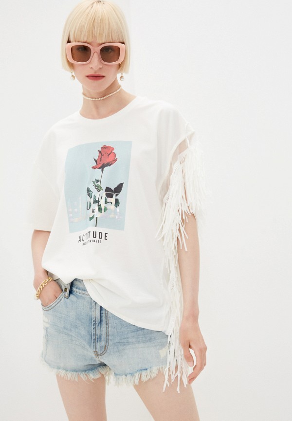 

Футболка Twinset Milano, Бежевый, Twinset Milano RTLAAE652501