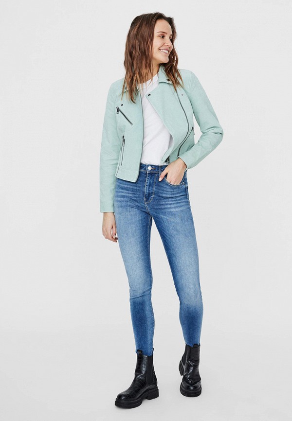 

Куртка кожаная Vero Moda, Бирюзовый