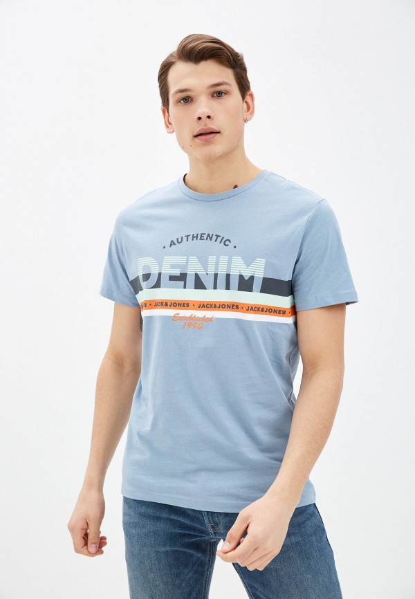 

Футболка Jack & Jones, Голубой, Jack & Jones RTLAAE733101