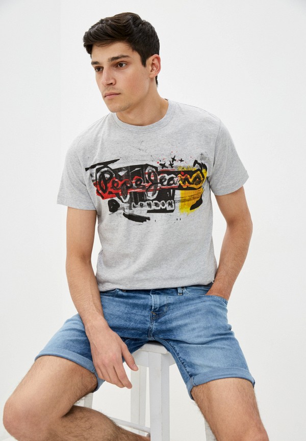 

Футболка Pepe Jeans, Серый
