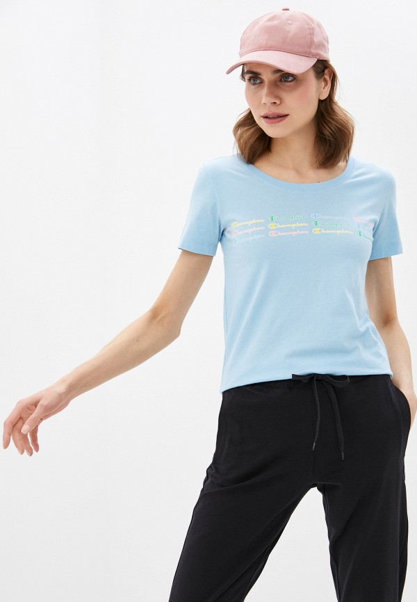 

Футболка Champion, Голубой, LEGACY Crewneck T-Shirt