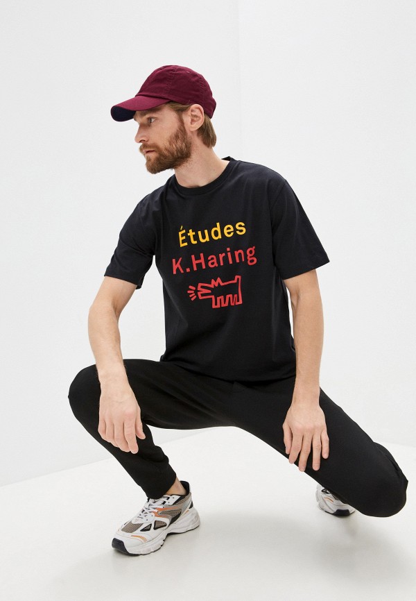 

Футболка Etudes, Черный, Keith Haring x Études