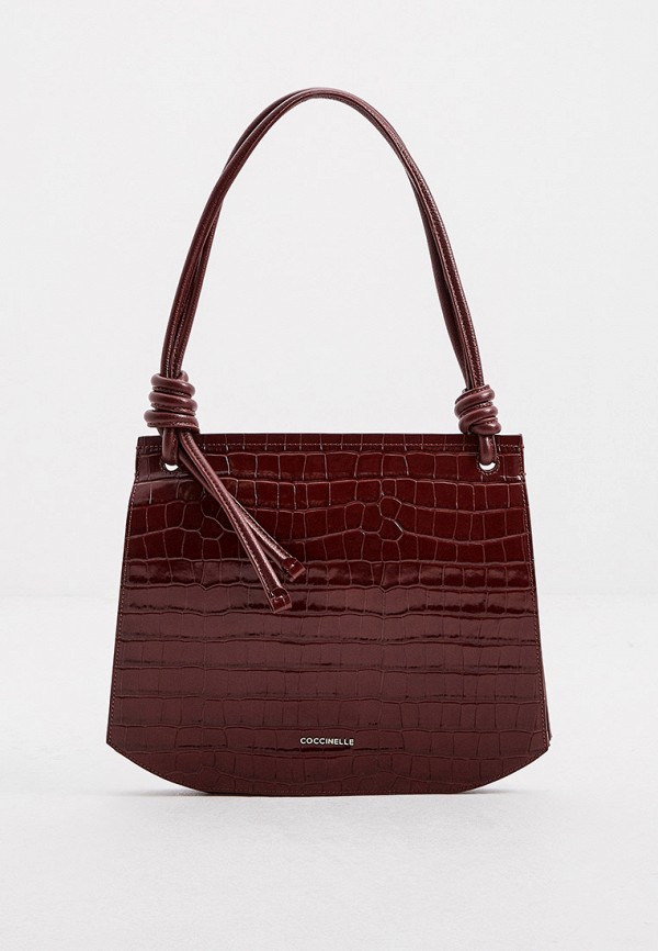 

Сумка Coccinelle, Бордовый, ALLURE CROCO SHINY SOFT