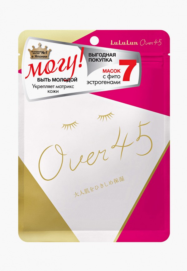 

Маска для лица LuLuLun, Прозрачный, улучшение тона и тонуса зрелой кожи Over 45 Blue Iris, 7 шт, 130 г
