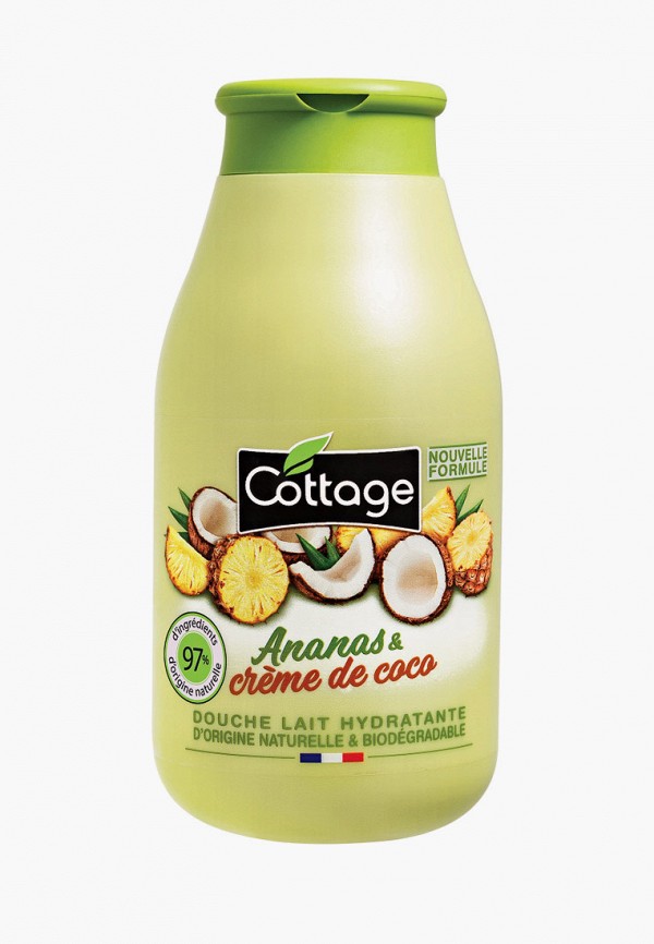 

Молочко для душа Cottage, Прозрачный, увлажняющее АНАНАС & КОКОС, 250 мл
