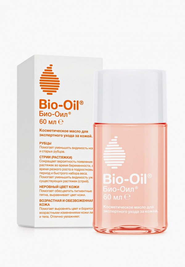 Масло для тела Bio Oil косметическое от шрамов растяжек неровного тона, 60мл