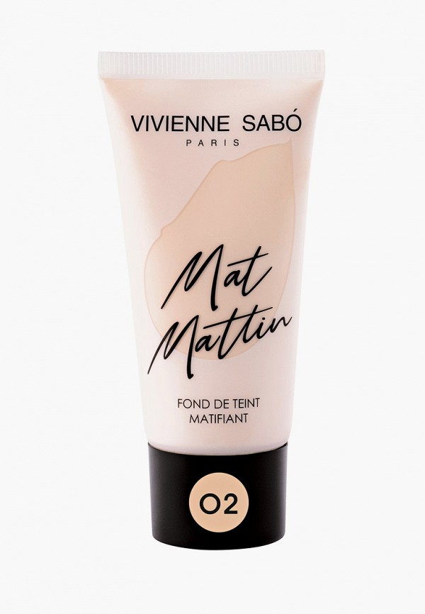 

Тональный крем Vivienne Sabo, Бежевый, Mat Mattin, тон 02