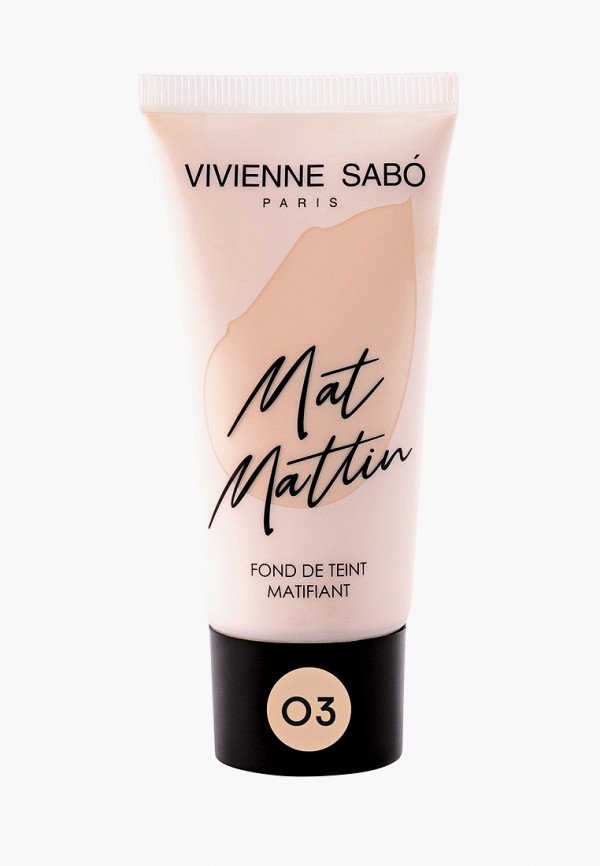 

Тональный крем Vivienne Sabo, Бежевый, Матирующий, Mat Mattin, тон 03