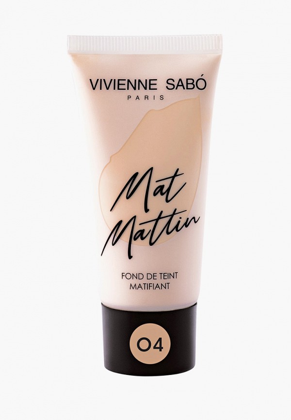 

Тональный крем Vivienne Sabo, Бежевый, Матирующий, Mat Mattin, тон 04
