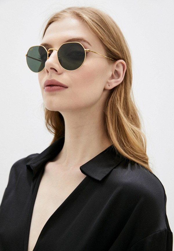 Очки солнцезащитные Ray-Ban® золотой, размер 51, фото 6