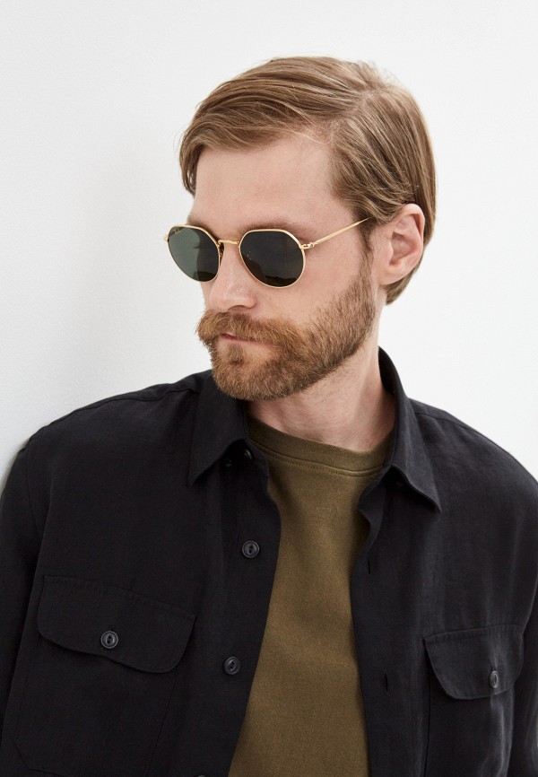 Очки солнцезащитные Ray-Ban® золотой, размер 51, фото 5
