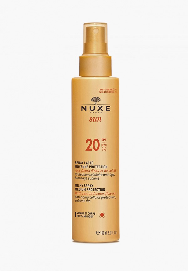 

Молочко для лица Nuxe, Прозрачный, SUN SPF20 150 мл