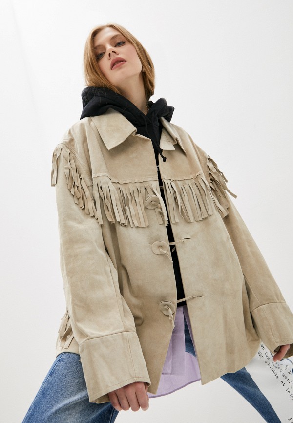 фото Куртка кожаная maison margiela