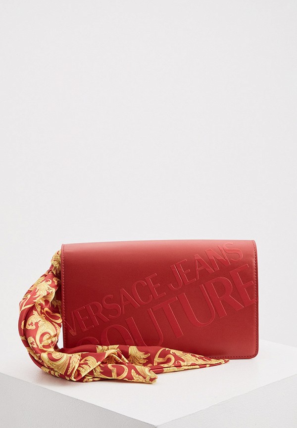

Сумка Versace Jeans Couture, Красный, с брелоком и шарфом 75х15 см