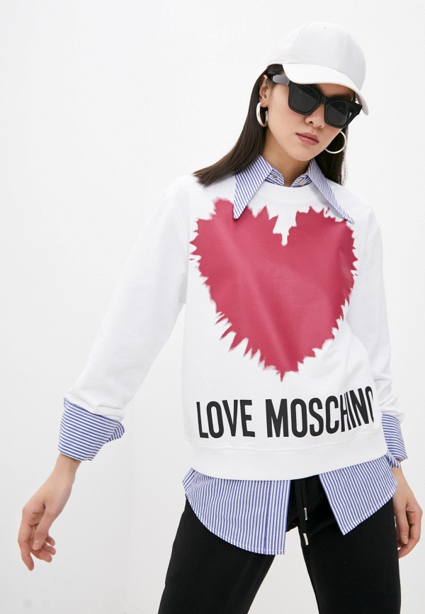 

Свитшот Love Moschino, Белый
