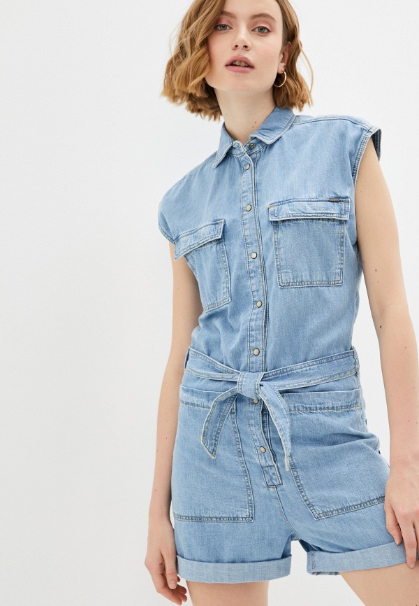 Комбинезон джинсовый Pepe Jeans голубой PL230334 RTLAAF740501