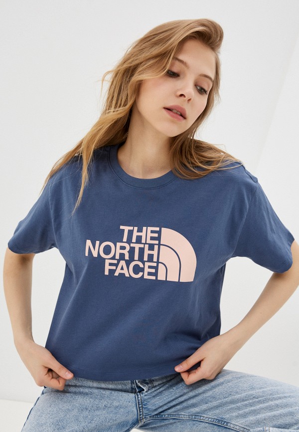 

Футболка The North Face, Синий, W CROPPED EASY TEE