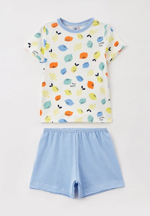 

Пижама Petit Bateau, Белый;голубой, Petit Bateau RTLAAF941401