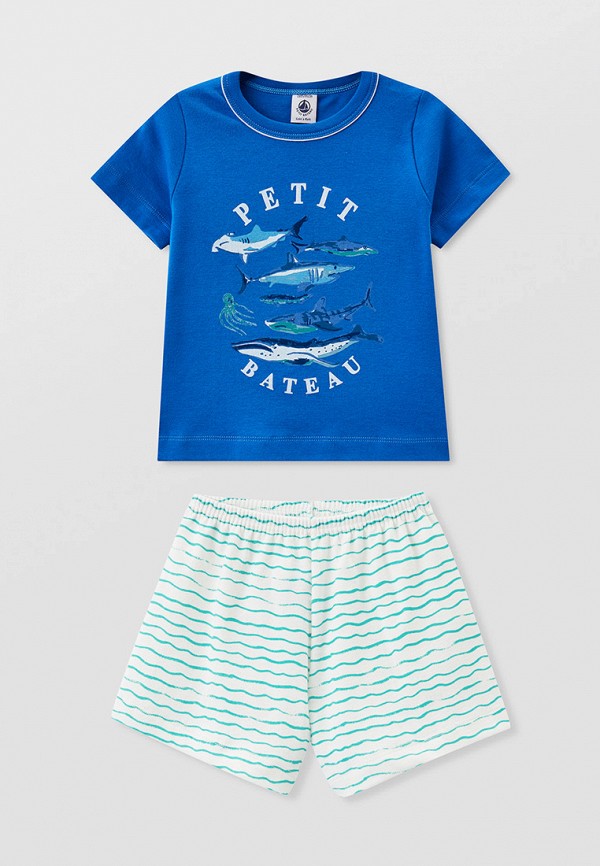 

Пижама Petit Bateau, Белый;синий, Petit Bateau RTLAAF941801