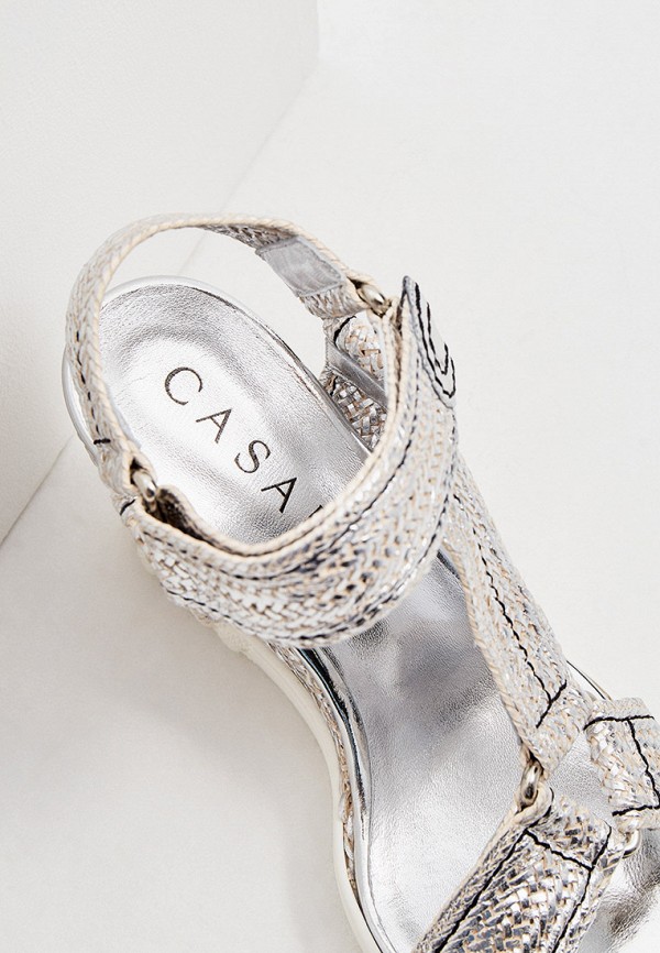 

Босоножки Casadei, Серебряный, Casadei RTLAAF981002
