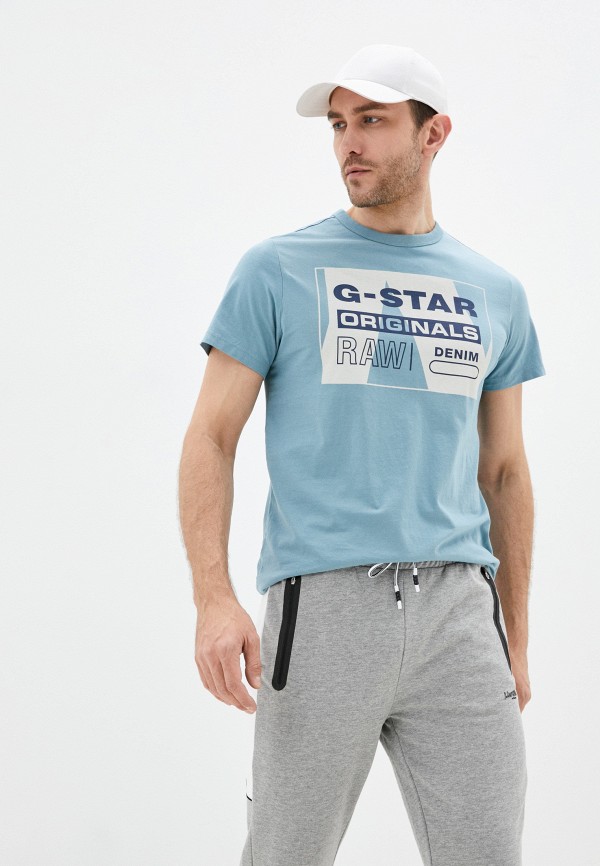 

Футболка G-Star, Бирюзовый, G-Star RTLAAG080301