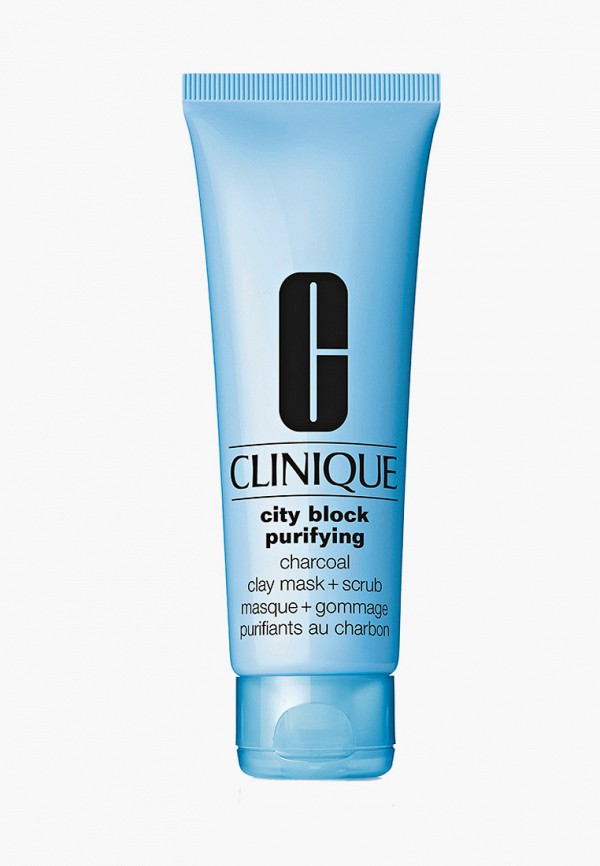 

Маска для лица Clinique, Прозрачный, для глубокого очищения кожи City Block Purifying Charcoal Clay Mask + Scrub