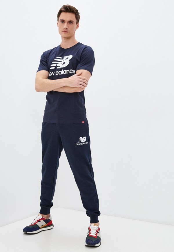 

Футболка New Balance, Синий, ESSENTIALS STACKED LOGO T