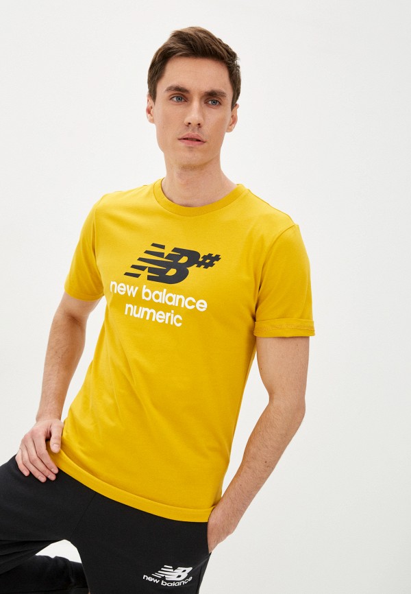 

Футболка New Balance, Желтый, NB Numeric Logo Stacked