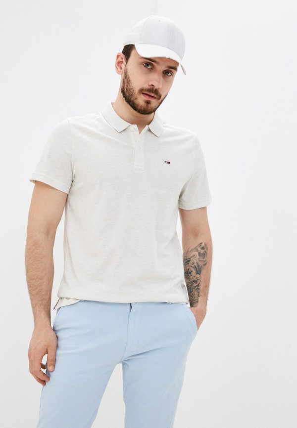 

Поло Tommy Jeans, Бежевый