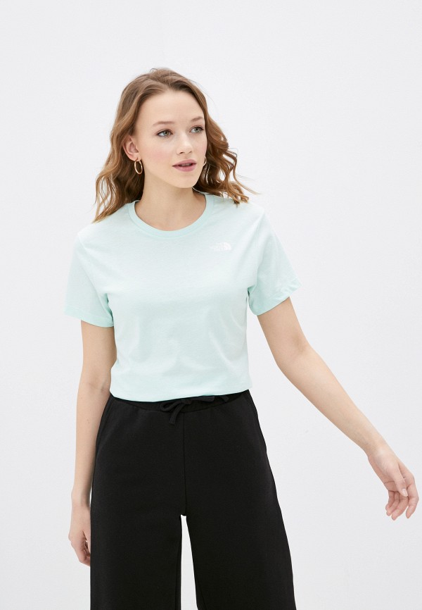 

Футболка The North Face, Бирюзовый, W S/S SD TEE