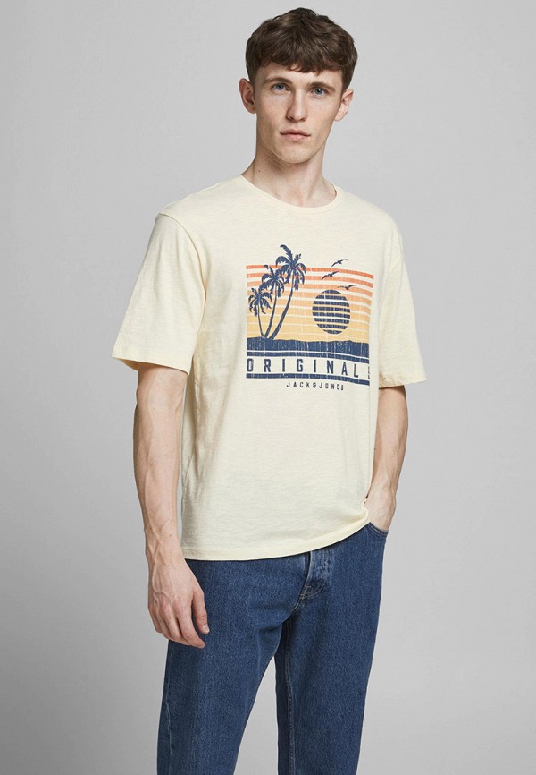 

Футболка Jack & Jones, Бежевый, Jack & Jones RTLAAH041701