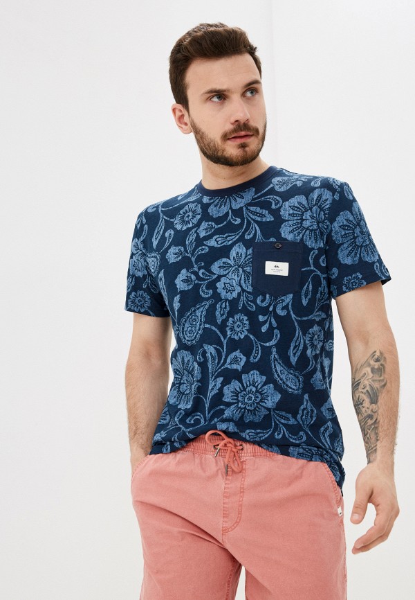 

Футболка Quiksilver, Синий, WOBURNPRINT M KTTP BYJ6