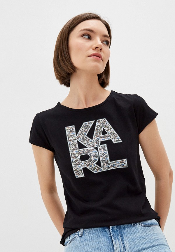 

Футболка Karl Lagerfeld Beachwear, Черный