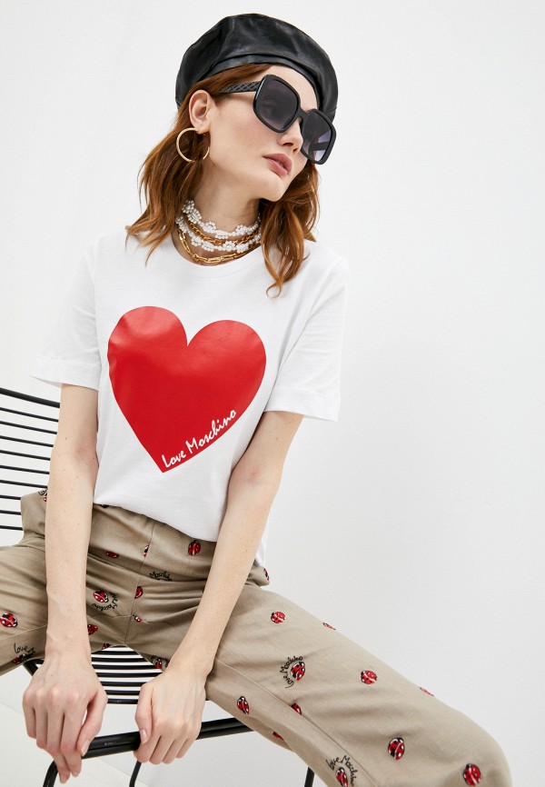 

Футболка Love Moschino, Белый