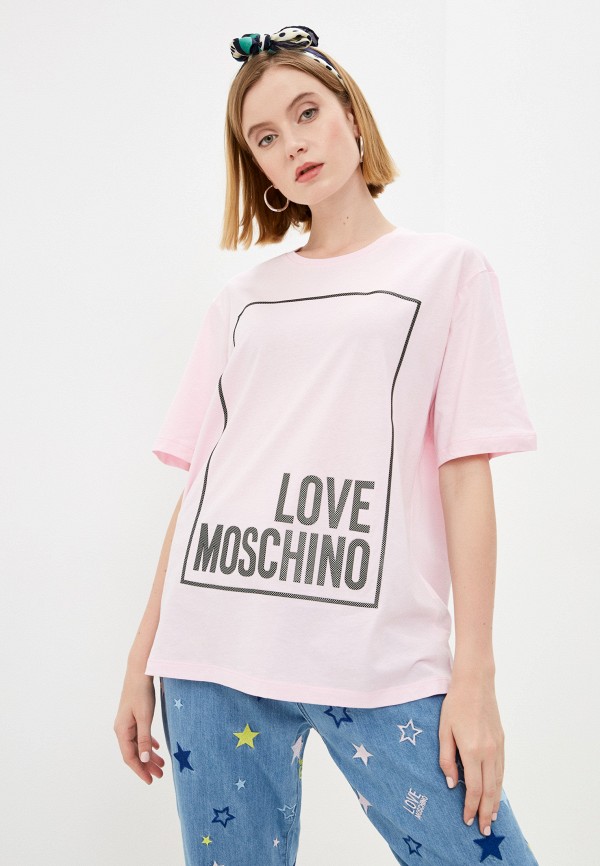 

Футболка Love Moschino, Розовый