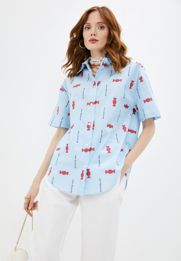 

Рубашка Love Moschino, Голубой
