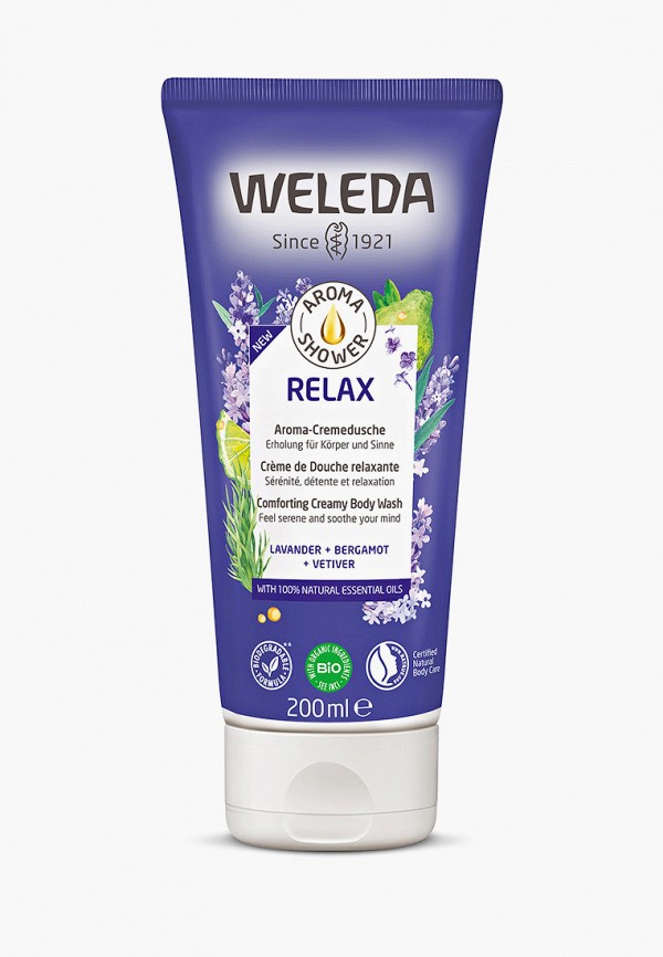 

Гель для душа Weleda, Прозрачный, RELAX, 200 мл