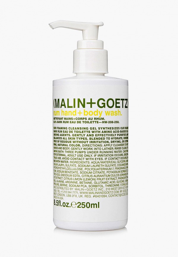 

Жидкое мыло Malin + Goetz, Прозрачный, "Ром" 250 мл