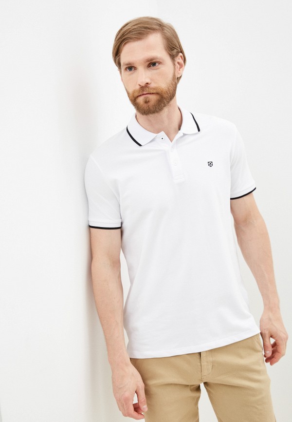 

Поло Jack & Jones, Белый, Jack & Jones RTLAAH611101