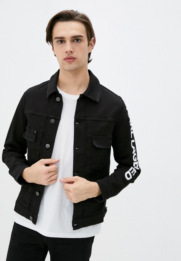 

Куртка джинсовая Karl Lagerfeld Denim, Черный, Karl Lagerfeld Denim RTLAAH682401