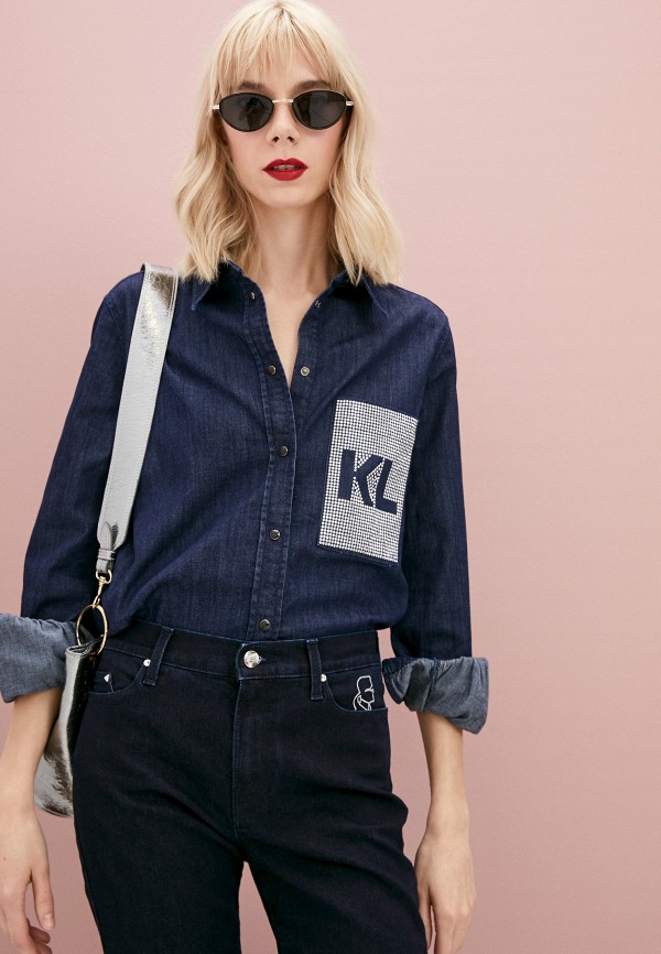 фото Рубашка джинсовая karl lagerfeld denim